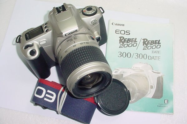 Canon EOS 300 35mm Film SLR Camera + Canon EF 28-90mm f/3.5-5.6 V USM Zoom Lens