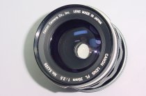 Canon 35mm F/2.5 R / FL Super-Canomatic Manual Focus Lens