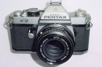 Pentax K2 35mm Film SLR Manual Camera with Pentax-M 55mm F/2 SMC Lens