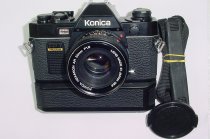 Konica FP-1 Program 35mm Film SLR Manual Camera + HEXANON 50/1.8 AR Lens + MD