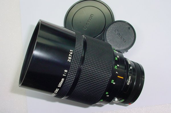 Canon 500mm F/8 Mirror Telephoto Manual Focus FD Mount Lens