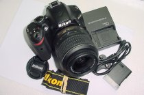 Nikon D3200 24.2MP Digital SLR Camera + 18-55mm F/3.5-5.6 GII VR DX AF-S Lens