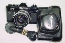 Canon FT QL 35mm Film SLR Manual Camera with Canon 50/1.4 FL II Lens in Black