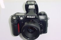 Nikon F80 35mm Film SLR Camera with Nikon 50mm F/1.8 NIKKOR AF Lens