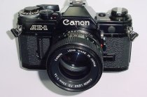 Canon AE-1 35mm SLR Film Manual Camera with Canon 50mm F/1.4 FD Lens