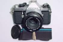 Pentax ME Super 35mm Film Manual SLR Camera with Pentax-M 50mm f/2 smc Lens