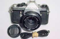 Pentax ME Super 35mm Film Manual SLR Camera with Pentax-M 50mm f/2 smc Lens