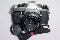 Pentax ME Super 35mm Film Manual SLR Camera with Pentax-M 50mm f/2 smc Lens