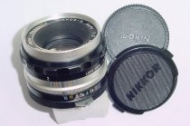Nikon 50mm F/2 NIKKOR-S Auto Nippon Kogaku Pre-AI Manual Focus Standard Lens