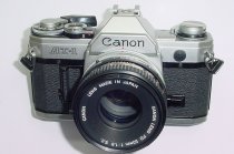 Canon AT-1 35mm SLR Film Manual Camera with Canon 50mm F/1.8 FD S.C. Lens