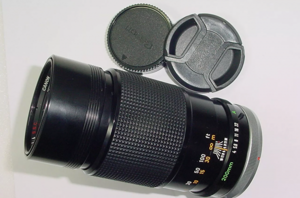 Canon 200mm F/4 S.S.C FD Manual Focus Portrait Lens