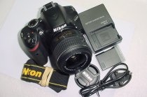 Nikon D3200 24.2MP Digital SLR Camera + 18-55mm F/3.5-5.6 GII VR DX AF-S Zoom Lens