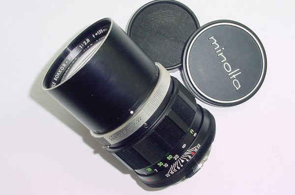 MINOLTA 135mm F/2.8 ROKKOR-PF MC TELE Manual Focus Lens