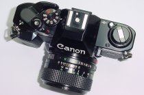 Canon AL-1 QF 35mm SLR Film Manual Camera + Canon 50mm F/1.4 FD Lens - Black