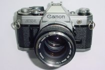 Canon AE-1 35mm Film Manual SLR Camera with Canon 50mm F/1.4 FD Lens