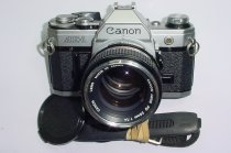 Canon AE-1 35mm Film Manual SLR Camera with Canon 50mm F/1.4 FD Lens