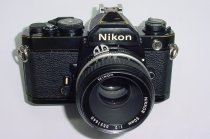 Nikon FM 35mm Film SLR Manual Camera + Nikon 50mm F/2 Nikkor Lens