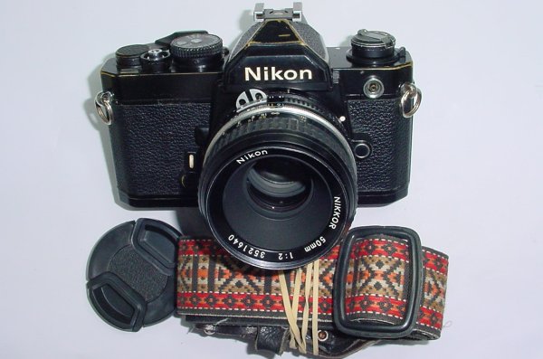 Nikon FM 35mm Film SLR Manual Camera + Nikon 50mm F/2 Nikkor Lens