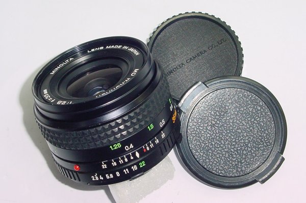 Minolta 35mm F/2.8 MD W.ROKKOR Manual Focus Wide Angle Lens