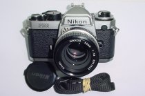 Nikon FE2 35mm Film SLR Manual Camera with Nikon 50mm F/1.8 NIKKOR AI Lens