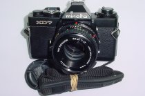 minolta XD 7 35mm Film SLR Manual Camera with Minolta 50mm F/1.7 MD Rokkor Lens