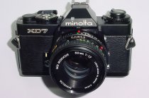 minolta XD 7 35mm Film SLR Manual Camera with Minolta 50mm F/1.7 MD Rokkor Lens