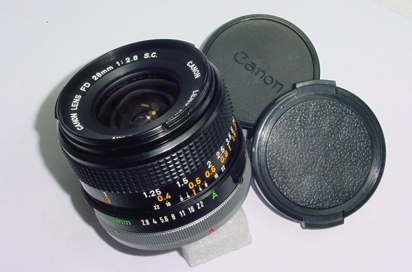 Canon 28mm F/2.8 FD S.C. Wide Angle Manual Focus Lens