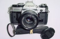 Canon AE-1 Program 35mm SLR Film Manual Camera + Canon 50mm F/1.8 FD Lens - Ex++