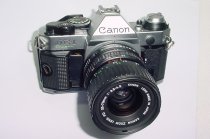 Canon AE-1 Program 35mm Film SLR Camera + Canon 35-70mm f/3.5-4.5 FD Zoom Lens