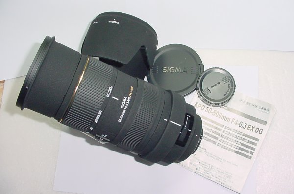 Sigma 50-500mm F/4-6.3 APO DG HSM EX AF Zoom Lens For Nikon AF Mount