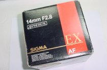 Sigma 14mm F2.8D ASPHERICAL EX HSM Wide Angle Auto Focus Lens For Canon EF