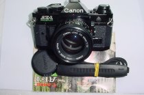 Canon AE-1 Program 35mm SLR Film Manual Camera + Canon 50/1.4 FD Lens Excellent