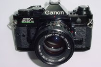 Canon AE-1 Program 35mm SLR Film Manual Camera + Canon 50/1.4 FD Lens Excellent