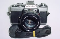 minolta XD 7 35mm Film SLR Manual Camera + Minolta 50mm F/1.4 MD ROKKOR Lens