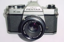 Pentax K1000 35mm Film SLR Manual Camera + Pentax-M 50mm F/2 SMC Lens