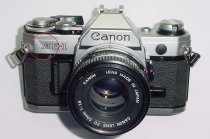 Canon AE-1 35mm SLR Film Manual Camera with Canon 50mm F/1.8 FD Lens