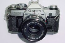 Canon AE-1 35mm SLR Film Manual Camera with Canon 50mm F/1.8 FD Lens