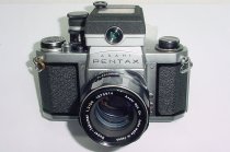 Pentax S1a ASAHI 35mm SLR Film Manual Camera + Super-Takumar 55/2 Lens + Light Meter