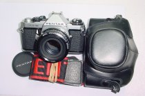 Pentax ME Super 35mm Film Manual SLR Camera with Pentax-M 50mm f/1.7 smc Lens