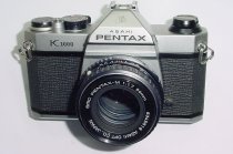 Pentax K1000 35mm Film SLR Manual Camera + Pentax-M 50mm F/1.7 SMC Lens