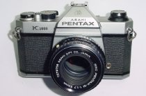 Pentax K1000 35mm Film SLR Manual Camera + Pentax-M 50mm F/1.7 SMC Lens