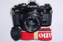 Canon A-1 35mm SLR Film Manual Camera with Canon 50mm F/1.8 FD Lens