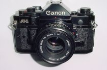 Canon A-1 35mm SLR Film Manual Camera with Canon 50mm F/1.8 FD Lens