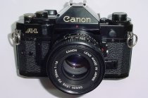 Canon A-1 35mm SLR Film Manual Camera with Canon 50mm F/1.8 FD Lens