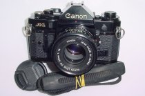 Canon A-1 35mm SLR Film Manual Camera with Canon 50mm F/1.8 FD Lens