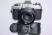 Minolta X-300 35mm Film SLR Manual Camera + Minolta 50mm F/1.7 MD Lens - Black