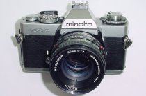 minolta XD 5 35mm Film SLR Manual Camera + Minolta 50/1.7 MD ROKKOR Lens