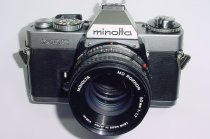 minolta XD 5 35mm Film SLR Manual Camera + Minolta 50/1.7 MD ROKKOR Lens