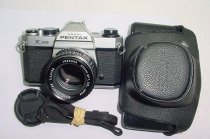 Pentax K1000 35mm Film SLR Manual Camera with Pentax-M 50mm F/1.4 SMC Lens