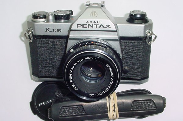 Pentax K1000 35mm Film SLR Manual Camera + Pentax-A 50mm F/2 SMC Lens